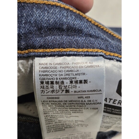 Levis Jeans Womens Wedgie Straight Size 27 Blue Button Fly Denim - Picture 7 of 13